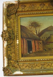 19th century frame before being regilded by Alexandra Hadik
