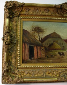 19th century frame regilded by Alexandra Hadik