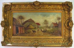 19th century frame before being regilded by Alexandra Hadik